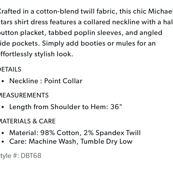 Michael Stars Eleanor Popover Shirt Dress - Picture 4 of 4